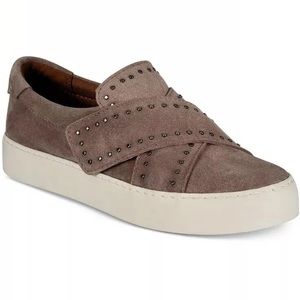 Frye Nuna Stud Slip On Sneakers Shoes Dusty Rose 8